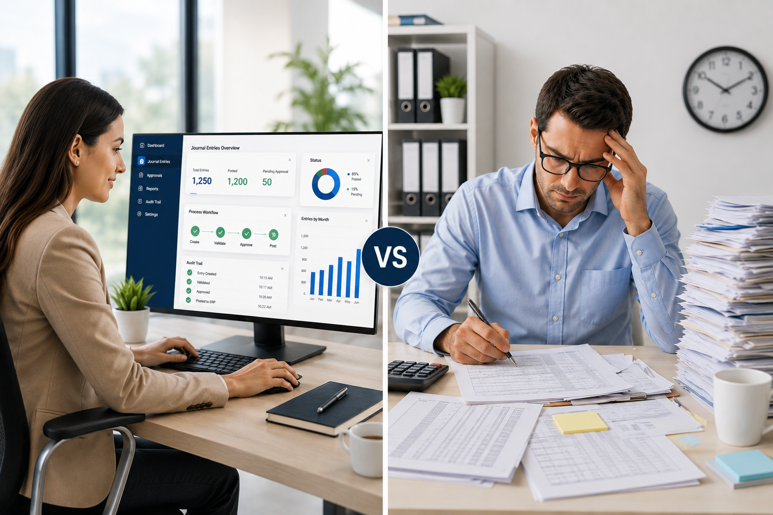 Automated vs Manual Journal Entries: Differences, Risks and When to Switch